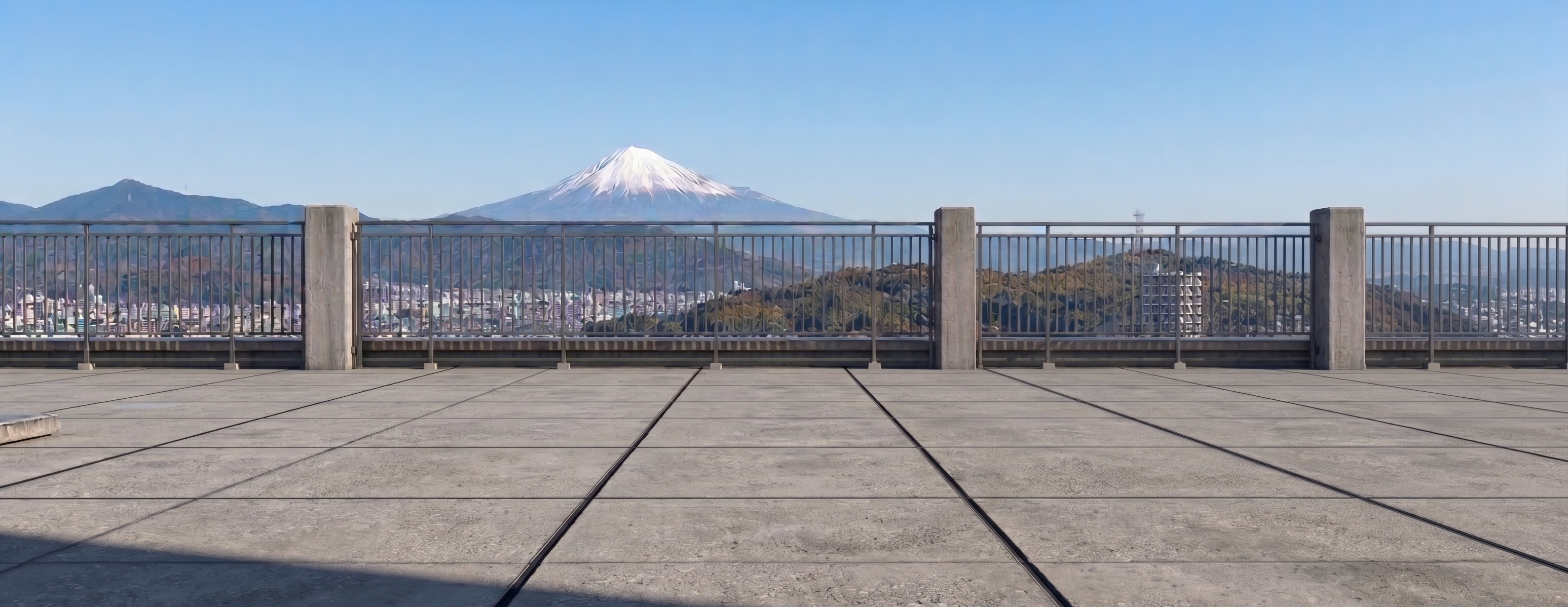 テラスからの富士山